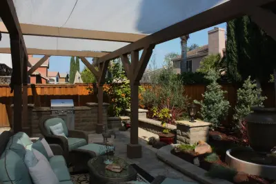 Italian Outdoor Dining Space — Design-Build Services project by Traina Thought Landscapes