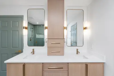 Johnson Village Main Bathroom — Design-Build Services project by Casey Eves Design