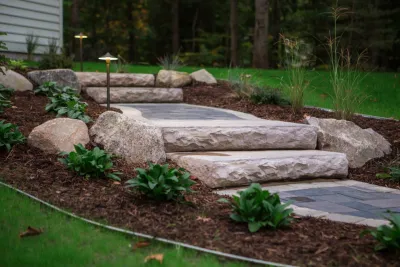 Landscape Lighting — Landscape Construction project by Lakeshore Property Service LLC
