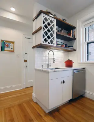 Brookline Kitchen and Bathrooms Renovation — Design-Build Services project by New England Design & Construction