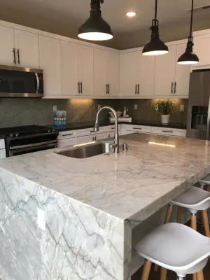 Contemporary Monochrome Kitchen, Newport Beach CA — Design-Build Services project by OC Builders Group