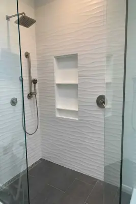 LaGrange Street Modern Bathroom Renovation in West Lafayette — Design-Build Services project by Riverside Construction, LLC