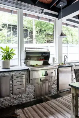 Lake Claire Enclosed Porch and Outdoor Cooking Area — Design-Build Services project by Copper Sky Design + Remodel