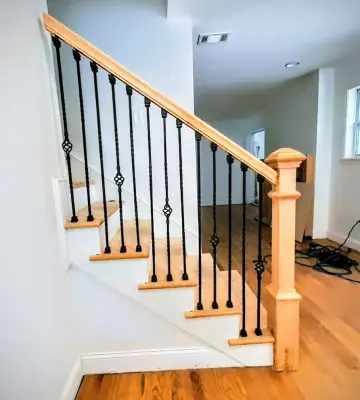 Stair Handrail — Carpentry & Woodworking project by The Home Remedy Rx