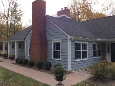 Bingham Farms Fiber Cement Siding and Porch Pillars by Multi Drywall & Partition, LLC