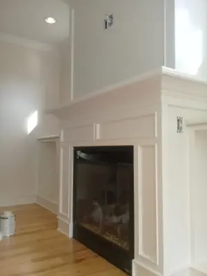 Constructing a fireplace — Carpentry & Woodworking project by Metafuni Construction Interior Design