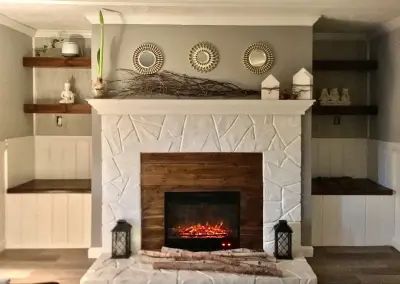 Personalized Fireplace Renovation — Carpentry & Woodworking project by Powers Carpentry