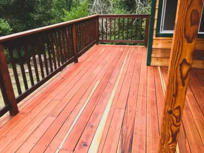 Deck for Santa Cruz Cabin — Carpentry & Woodworking project by Santa Cruz Timber Works