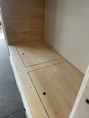 Garage Shelving with Integrated Bed — Carpentry & Woodworking project by David Bullene Designs