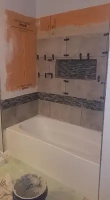 K. Restroom — Carpentry & Woodworking project by Crews Professional Building