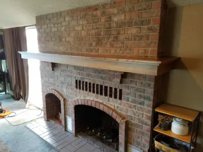 Mantle with Hidden Storage — Carpentry & Woodworking project by The Creative Carpenter LLC