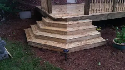 Octagonal Steps and Deck — Carpentry & Woodworking project by SFC Carpentry