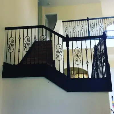 Parkland Stair Railing Upgrade — Carpentry & Woodworking project by Alpha Woodwork Inc.