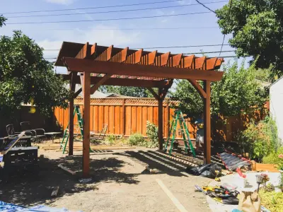 Pergola Construction and Design — Carpentry & Woodworking project by Santa Cruz Timber Works