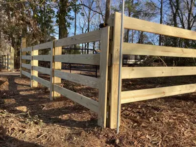 Rail Fence and Cattle Gate Restoration — Carpentry & Woodworking project by 1 Handy Craftsman