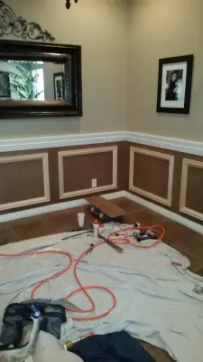 Rebeca's Wainscoting Pre-Paint — Carpentry & Woodworking project by Wood Wise Carpentry LLC