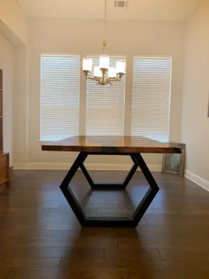 Misty Grey Maple River Table — Carpentry & Woodworking project by The Ole Wood Shack