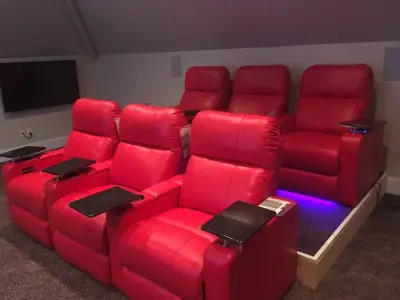 Trumbull Cinema Seating Structure — Carpentry & Woodworking project by J.S. Williams Custom Carpentry
