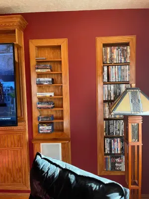 Custom Wall Unit with Integrated Storage and Drawers — Carpentry & Woodworking project by Rocky Top Carpentry LLC