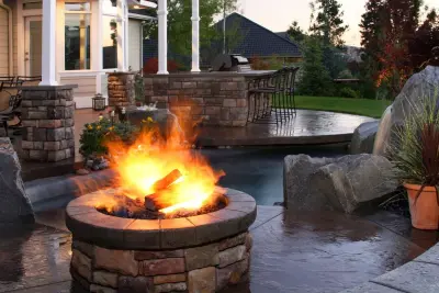 Comfortable Outdoor Patio by Coppercreek Landscaping