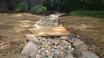 Knoxville, TN Flagstone Patio and Fire Pit by Carex Design Group
