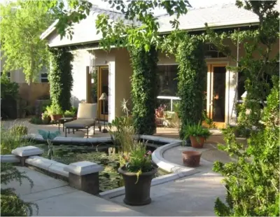 Mediterranean Oasis — Landscape Design project by Living Rooms Landscape Design