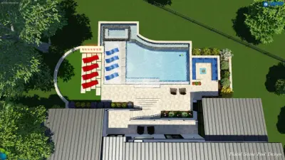 Placid Scene Pool Design - Architectural & Building Design Services in Rogers, AR