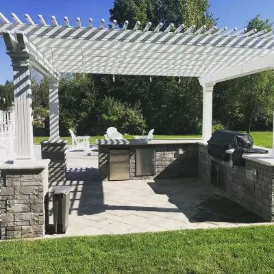 Alfresco Cooking Area — Landscape Design project by LLS Design Build