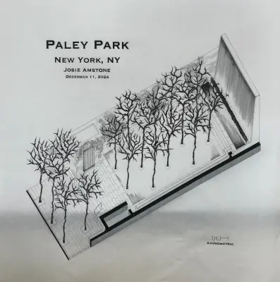 Paley Park, NYC — Landscape Design project by Student Portfolio
