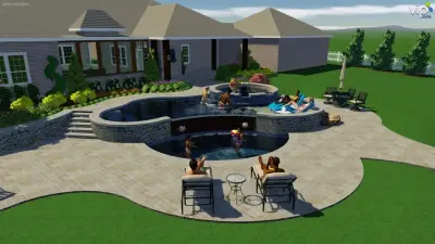 Swimming Pool and Pool House Design - Rossville, TN by Covenant Pool And Landscape