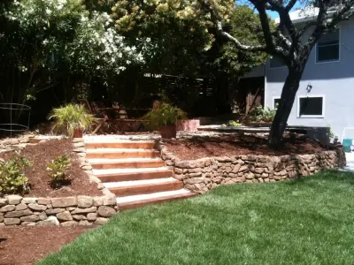 Stone Barriers — Landscape Design project by Gardens & Gables