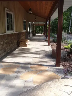 A "man's shed" worth dying for — Landscape Design project by Landscape Solutions By Susan Murphy, LLC