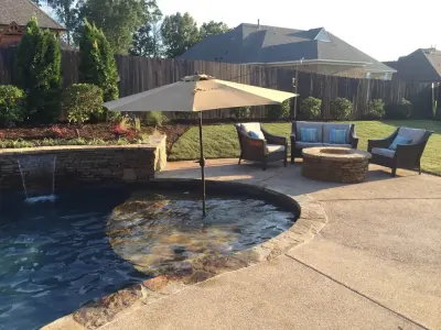 Arlington TN Backyard Retreat by Covenant Pool And Landscape