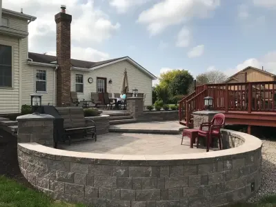 Outdoor Entertainment Space - Design and Construction — Landscape Design project by Twin Oaks Lawn And Landscape, Inc.