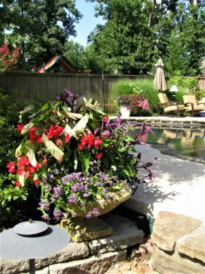 Vibrant Spring and Summer Container Gardens — Landscape Design project by Colonial Hills