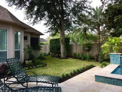 Before vs After — Landscape Design project by Wildflower Landscape Design-texas