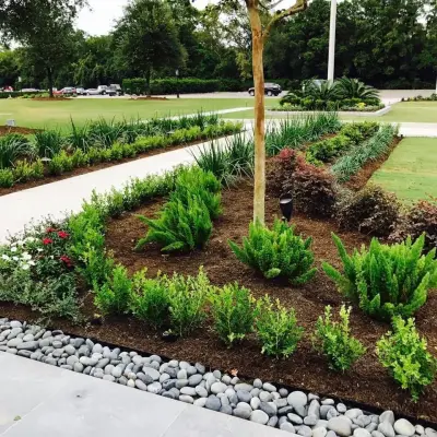 Country Clubhouse — Landscape Design project by Wildflower Landscape Design-texas