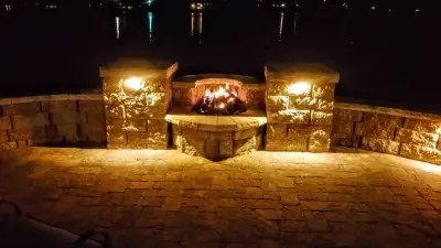 Outdoor Living Day and Night — Landscape Design project by Second Nature Outdoor Living & Landscaping