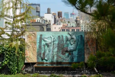 Skyline Arboretum with Fountain by Christian Duvernois Landscape/Studio