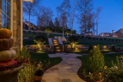 Lakeside Illumination for Gardens — Landscape Design project by The Lawn Butler