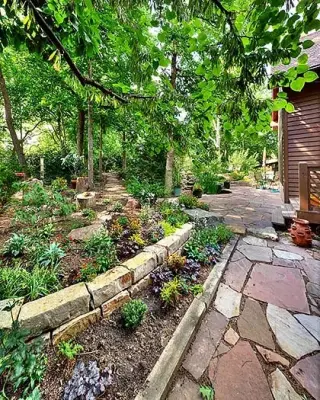 Wooded Hillside at Lake Quivira — Landscape Design project by Creative Outdoor Spaces