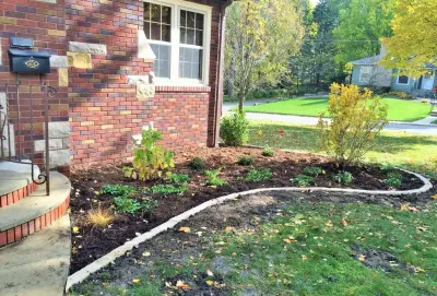 Limestone border planting foundation — Landscape Design project by Stony Creek Landscapes