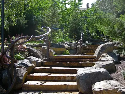 Rustic Hillside — Landscape Design project by Barbara Safranek Landscape Design
