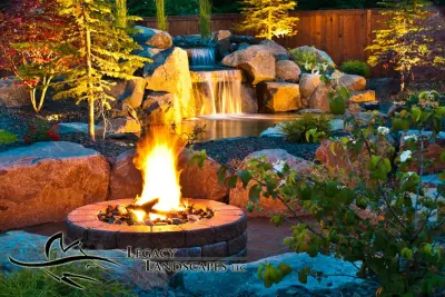 Illuminated Night LED Lighting — Landscape Design project by Legacy Landscapes