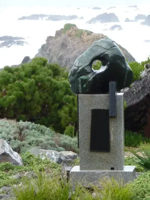 Christiansen-Arner Sculpture and Landscape Design - Stone & Concrete Installation in Mendocino, CA