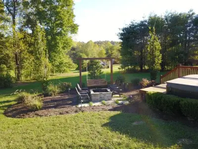 Outdoor Recreation & Natural Swimming Pool — Landscape Design project by Everman Designs, LLC
