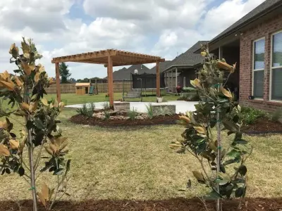Arbor, Water Feature, and Indigenous Plants — Landscape Design project by Megan Montgomery Design