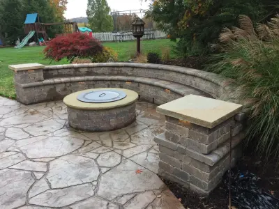 Peters Township Comfortable Firepit Space — Landscape Design project by Outdoor Living Design