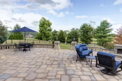 Elevated Outdoor Living Area — Landscape Design project by The Lawn Butler