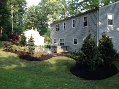 Layfayette Hill Flagstone Patio and Landscape — Landscape Design project by Christopher A. Zeek LandscapeDesign&Construction